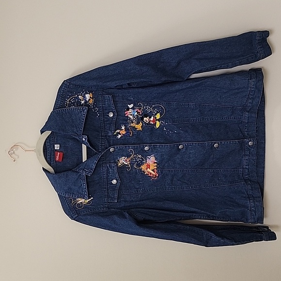 Disney Princesses Bradford Exchange Two-Sided Embroidered Denim Shirt Medium - Picture 2 of 16